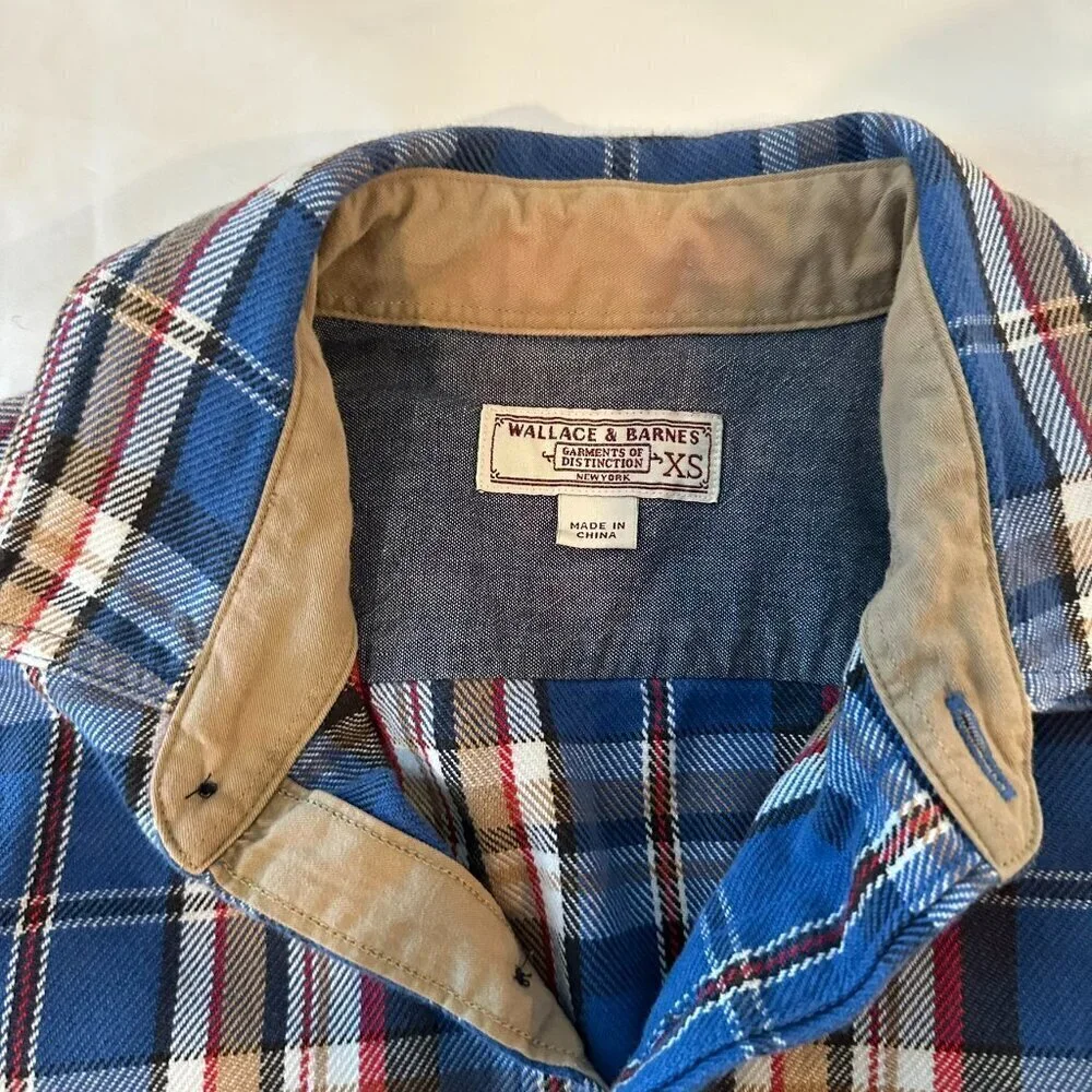 JCrew Walace & Barnes Flannel Twill Button Down